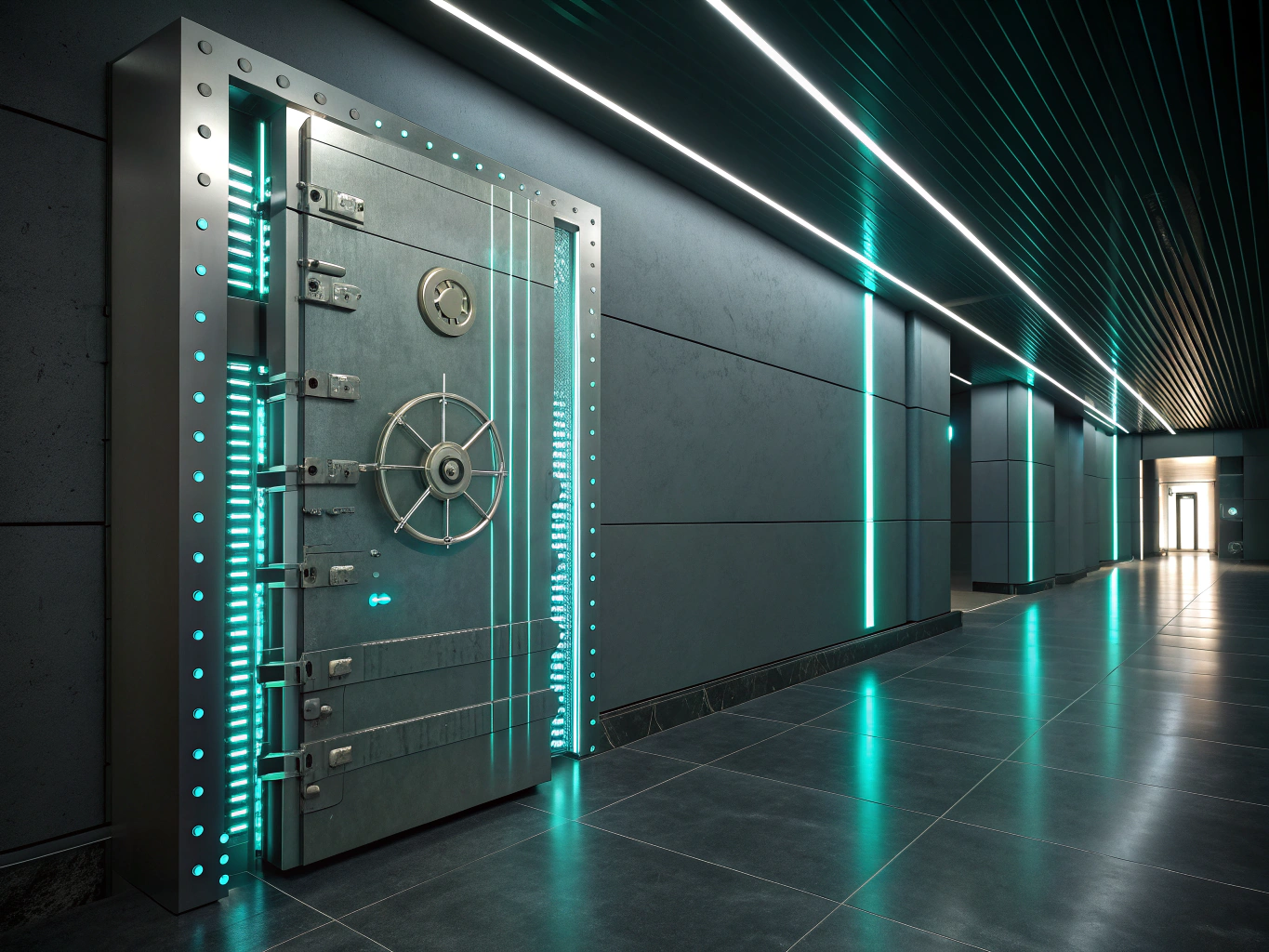 Digital Vault Node Background